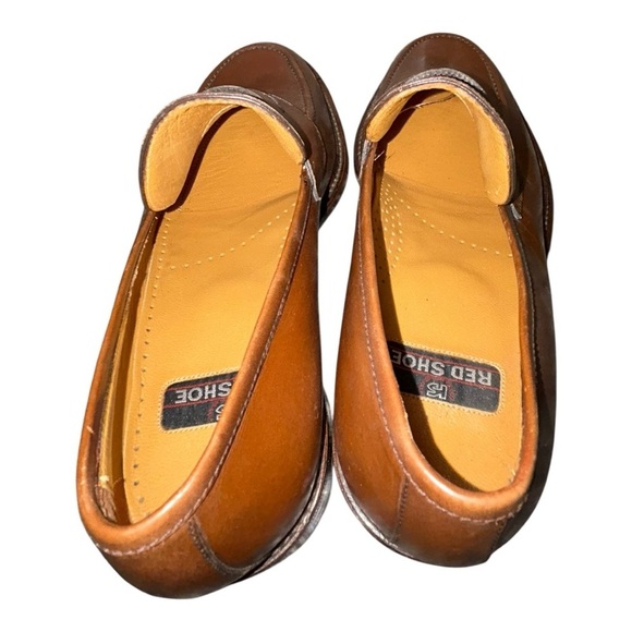 Men\'s Brown Leather Penny Loafers brand: “Red Shoe” Genuine Men’s Size 7½ main image 11